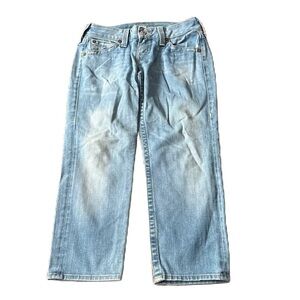 True Religion Sz 29 Light Blue Relaxed Jeans Ricky Straight Vintage Y2K